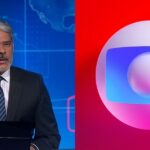 William Bonner e logo da Globo - Foto Reprodução Internet