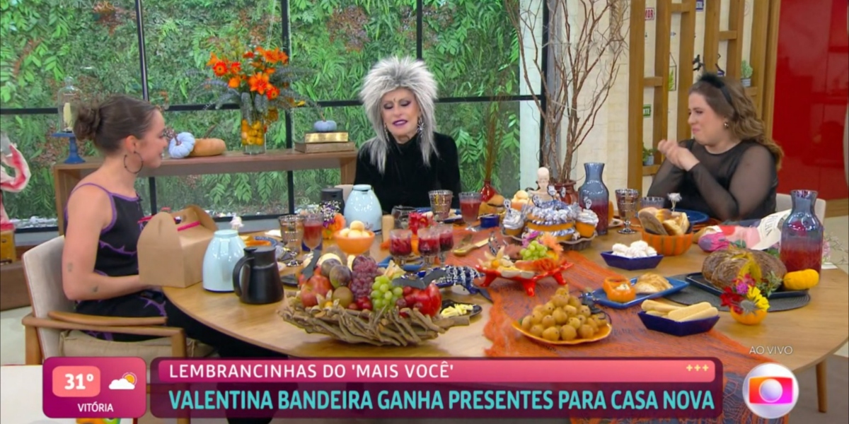 Ana Maria Braga e Tati Machado se emocionaram com Valentina Bandeira (Foto: Reprodução/TV Globo)