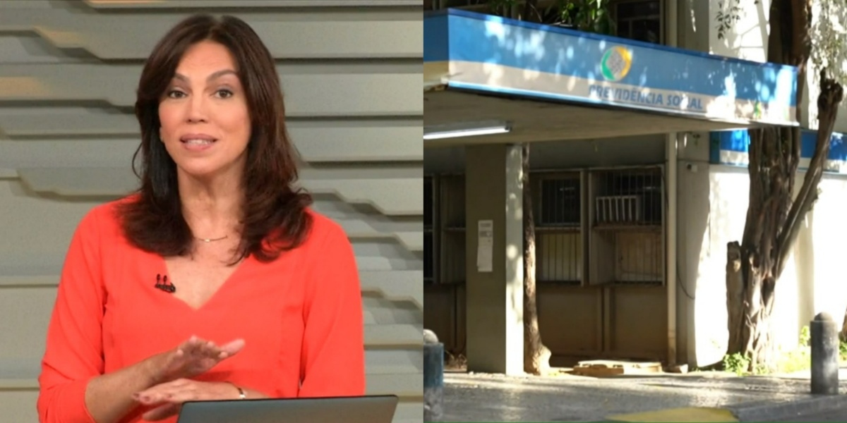 Ana Paula Araújo deu notícia sobre o INSS no "Bom Dia Brasil" (Foto: Reprodução/TV Globo)