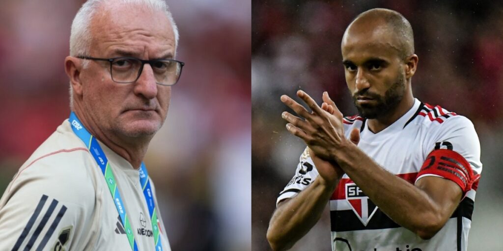 Dorival Júnior e Lucas Moura - Foto: Reprodução/TV FOCO