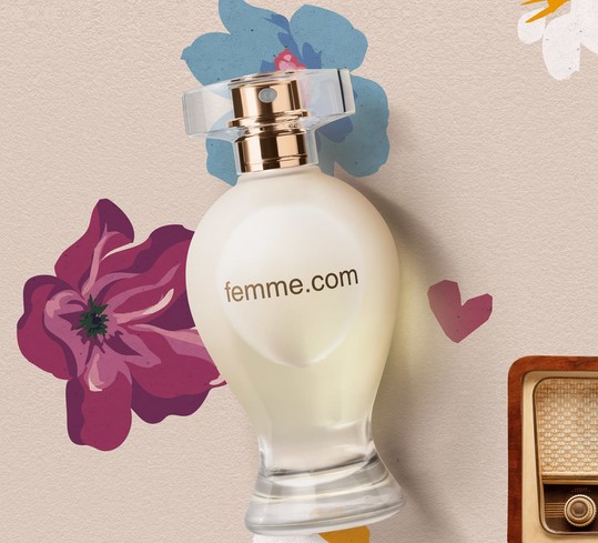 Fragrância Femme.com (Foto: Reprodução / Internet)