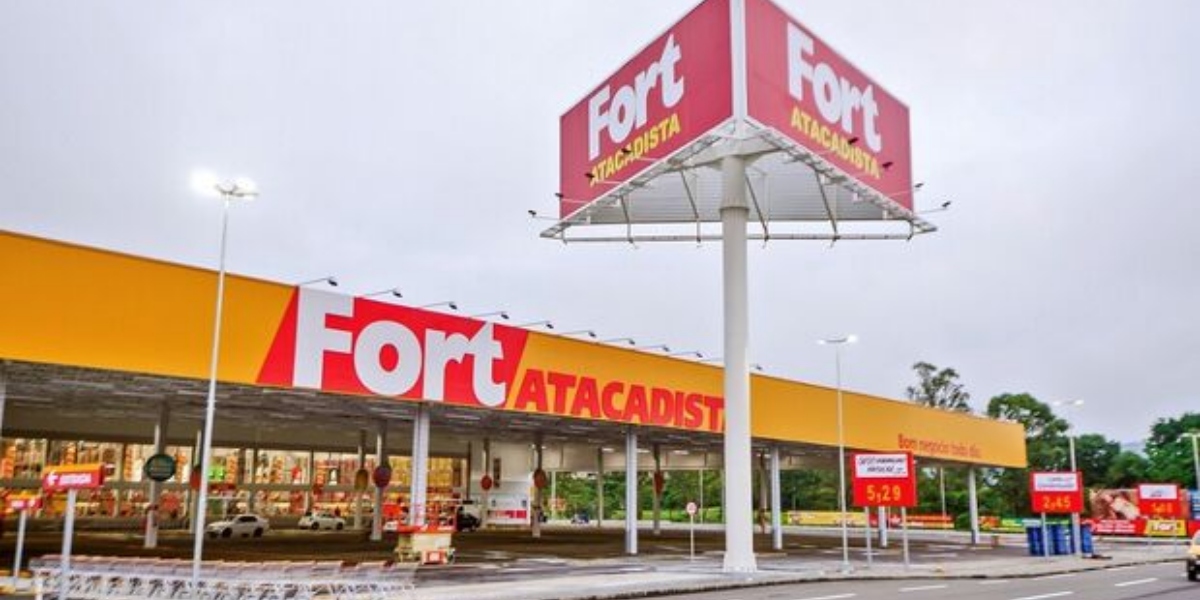 Unidade do supermercado em Três Barras, Santa Catarina (Foto: Divulgação/Fort Atacadista)