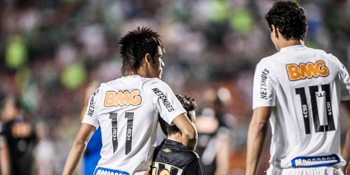 Neymar e Ganso na época do Santos fc - (Foto: Internet)