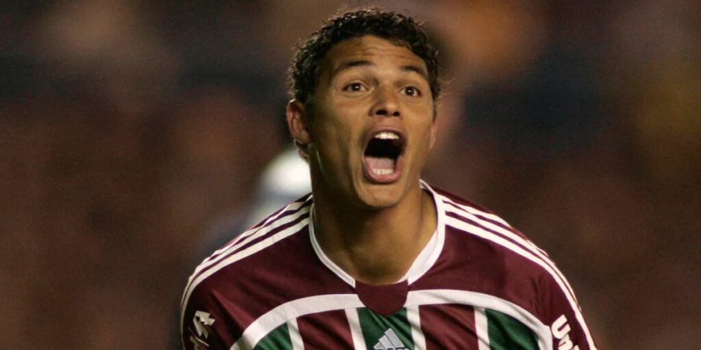 Thiago Silva quando jogava no Fluminense - (Foto: Internet)