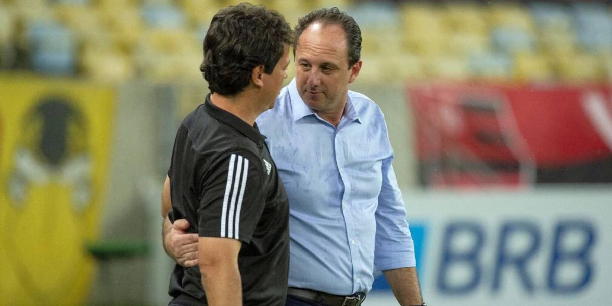 Fernando Diniz e Rogério Ceni - (Foto: Internet)