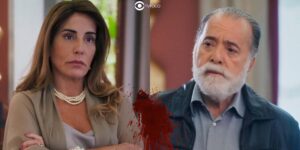 Irene e Antônio em Terra e Paixão (Foto: Reprodução / Globo / Montagem TV Foco)