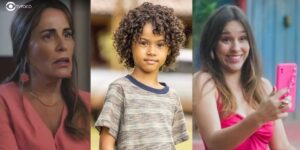 Irene, João e Berenice em cenas de Terra e Paixão (Foto: Reprodução / Globo / Montagem TV Foco)