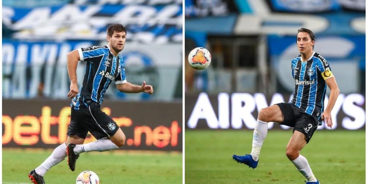 Geromel e Kannemann estarão juntos no duelo do Grêmio contra o Internacional (Foto: Reprodução/ Internet)