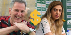 Imagem do post R$41 milhões: Leila leva rasteira em guerra contra Landim e Flamengo se arma pra assinar com atacante matador