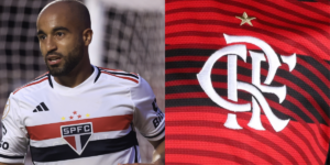 Lucas Moura e Flamengo. Foto: Reprodução/Internet