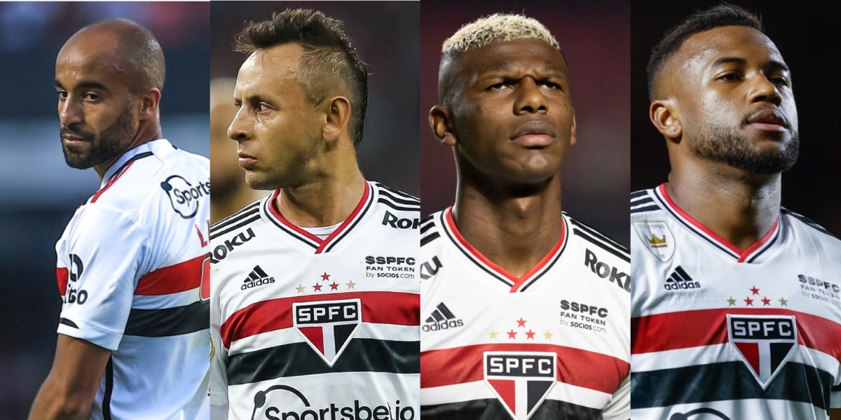 Lucas, Rafinha, Arboleda e Luan estarão fora da partida do São Paulo contra o Atlético-PR - (Foto: Reprodução / Internet)