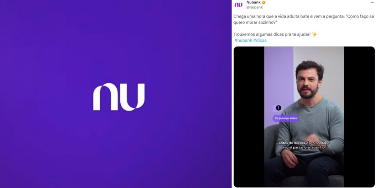 Nubank divulgou três dicas para morar sozinho (Foto: Reprodução/Twitter)