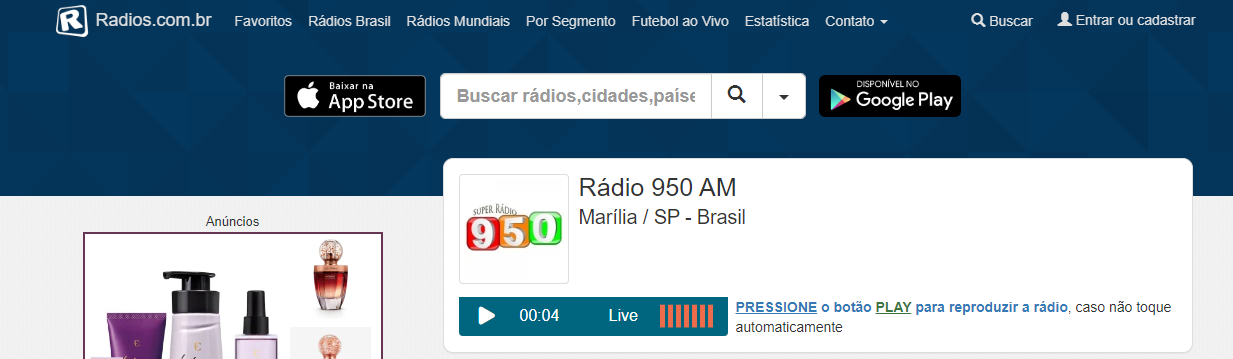 Rádio 950 segue funcionando, mesmo após falência ter sido decretada (Foto: Divulgação)