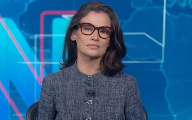 Renata Vasconcellos no Jornal Nacional (Foto: Divulgação)