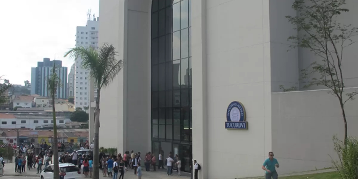 Shopping Metrô Tucuruvi, na zona norte de São Paulo (Foto: Reprodução/TV Globo)