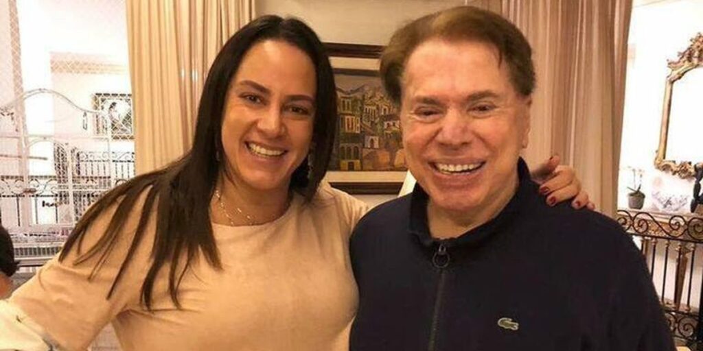 Silvia Abravanel e o pai, Silvio Santos, fundador do SBT (Foto: Reprodução / Instagram)