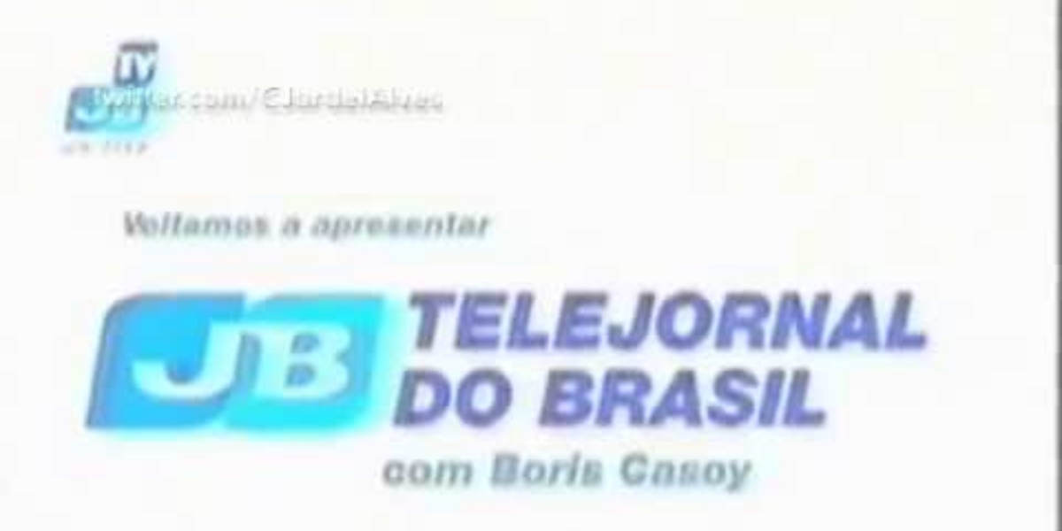 Boris Casoy fez parte do "Telejornal do Brasil" (Foto: Reprodução/YouTube)