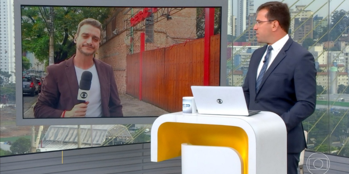 Tiago Scheuer e Rodrigo Bocardi no "Bom Dia SP" (Foto: Reprodução/TV Globo)