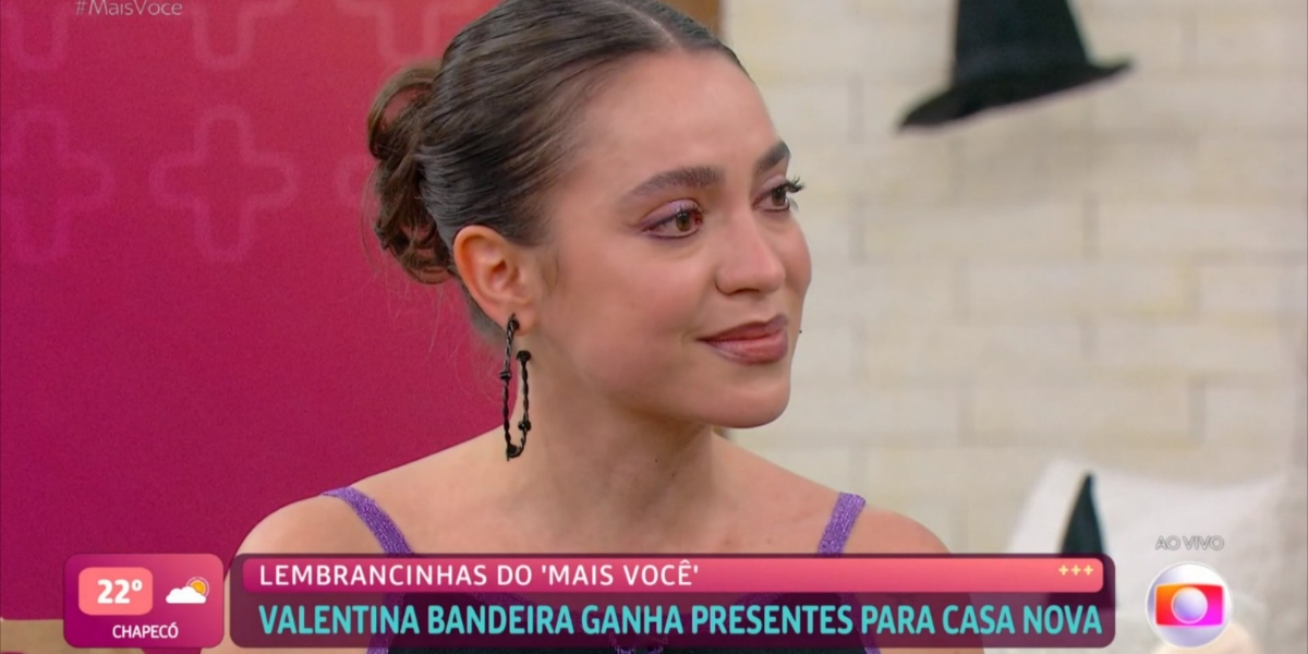 Valentina Bandeira é muito fã de Ana Maria Braga (Foto: Reprodução/TV Globo)