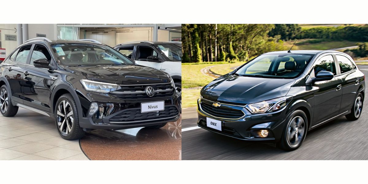 Volkswagen Nivus e Chevrolet Onix disputam liderança no mercado (Foto: Internet)