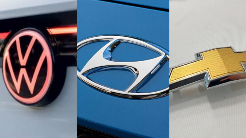 Volkswagen, Hyundai y Chevrolet (Imagen: Divulgación)