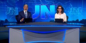 William Bonner e Renata Vasconcellos passaram por situação difícil na audiência do horário nobre (Foto: Reprodução/TV Globo)