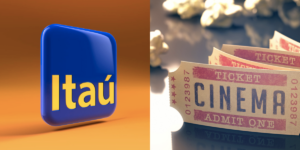 Itaú fornece ingressos de cinema aos clientes (Reprodução/Montagem TV Foco)