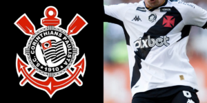 Corinthians e jogador de Vasco (Reprodução/Montagem TV Foco)