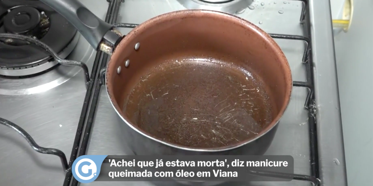 Homem joga óleo quente na companheira (Reprodução/Gazeta)