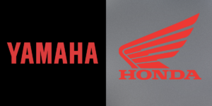 Logo da Yamaha e Honda (Reprodução/Montagem TV Foco)