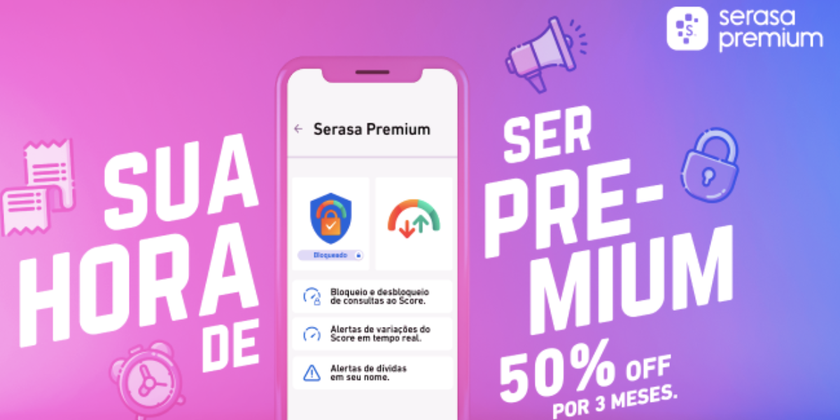 Propaganda da categoria Premium (Reprodução/Serasa)