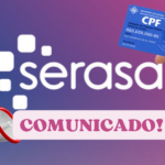 Comunicado do Serasa (Reprodução/Montagem TV Foco)