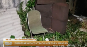 Balanço Geral SP noticia a morte misteriosa de um milionário em sua mansão de luxo - Foto Record