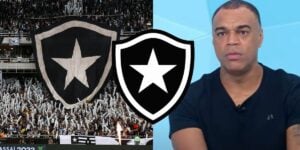 Denilson para o Jogo Aberto com reforço urgente do Botafogo  - (Montagem Internet)