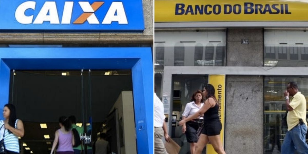 Caixa and Banco do Brasil (Photo: Copy/Internet)