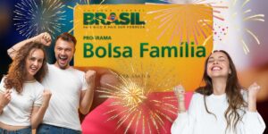 Cartão do Bolsa família e fogos de artifício- Foto Reprodução Internet