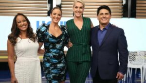 César Filho, Ana Hickmann, Ticiane Pinheiro e Renata Alves no Hoje Em Dia- Foto: Divulgação/RecordTV