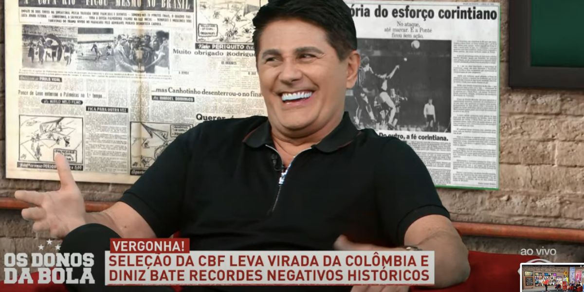 César Filho em Os Donos da Bola (Foto: Reprodução / Band)