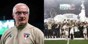 Dorival e craques do São Paulo (Foto - Montagem TV Foco)