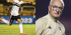 Dorival e jogador (Reprodução/Internet)