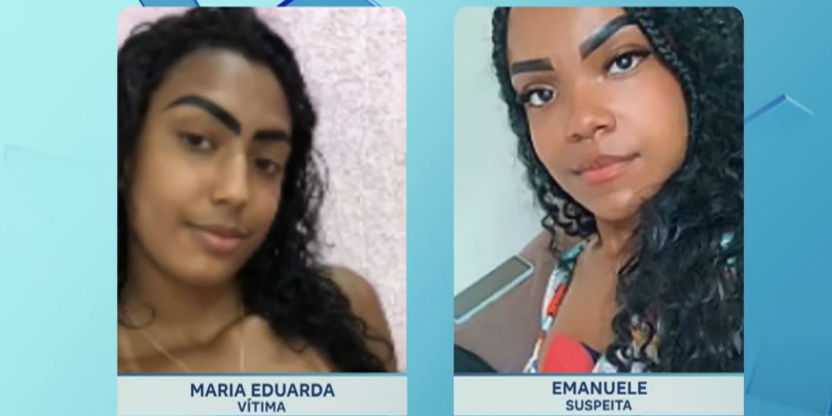 Emanuelly e Maria Eduarda (Foto: Reprodução / Balanço Geral da Record)