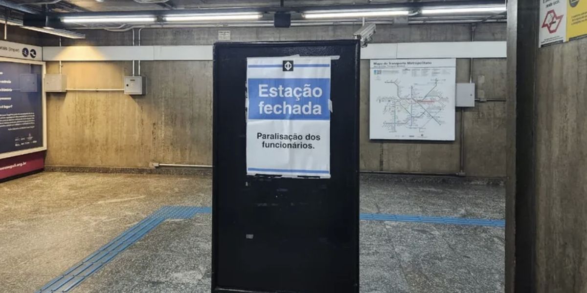 Estação Santa Cruz, da linha 1 (Azul) do metrô de São Paulo (Foto: Reprodução / Hyndara Freitas)