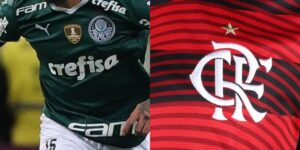 Flamengo e jogador do Palmeiras (Reprodução/Internet)