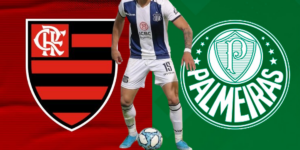 Flamengo e Palmeiras (Foto: Reprodução, Montagem, TV Foco)