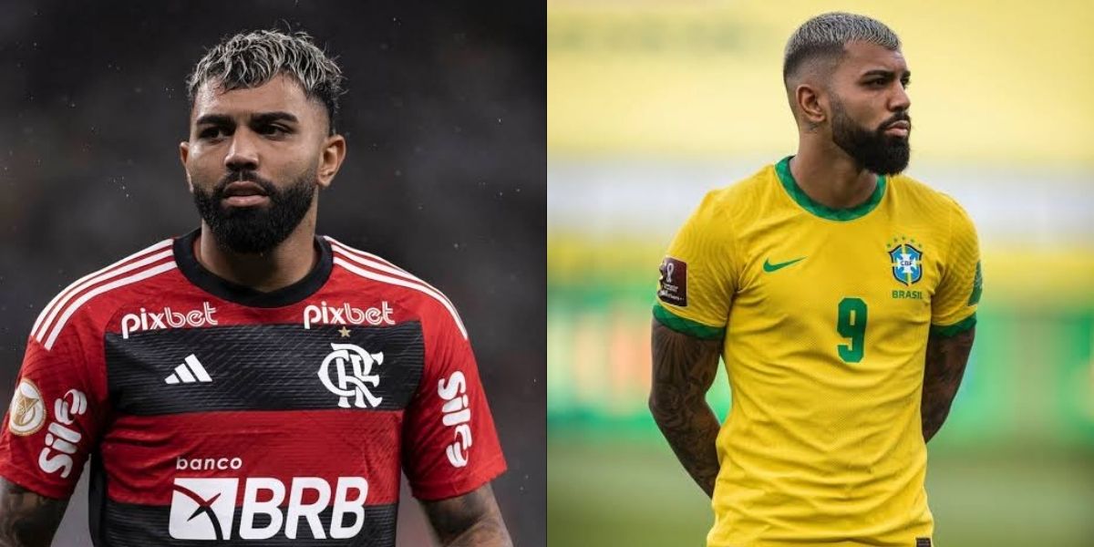 Gabigol, atacante do Flamengo (Foto - Montagem TV Foco)