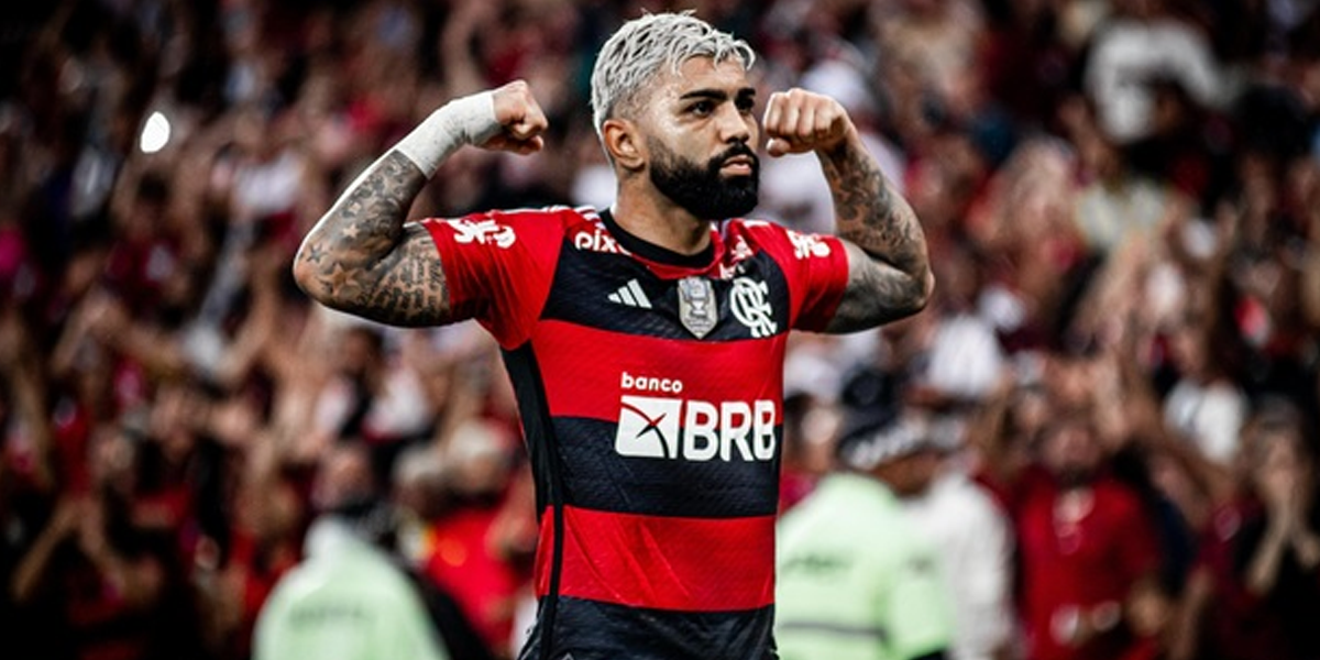 Jogador Gabigol do Flamengo (Foto: Reprodução, Globo Esporte) 