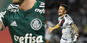 Gabriel Pec no Vasco e Hyoran no Palmeiras (Reprodução - Internet)