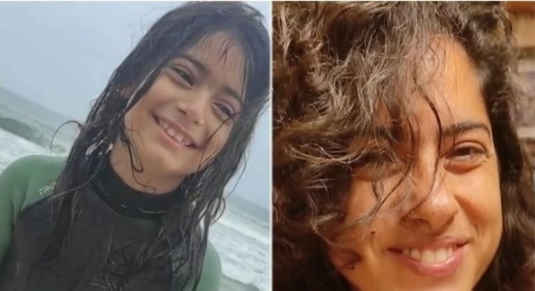 Giordano, de 8 anos, e a mãe, Mariana, mortos em Juquehy - Foto Reprodução RecordTV