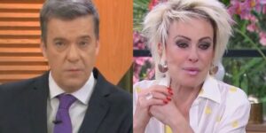 Roberto Kovalick no Hora 1 e Ana Maria no Mais Você (Fotos: Reproduções / Globo)