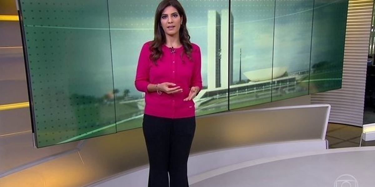 Jornalista Andréia Sadi no Jornal Hoje (Foto: Reprodução, Globo)